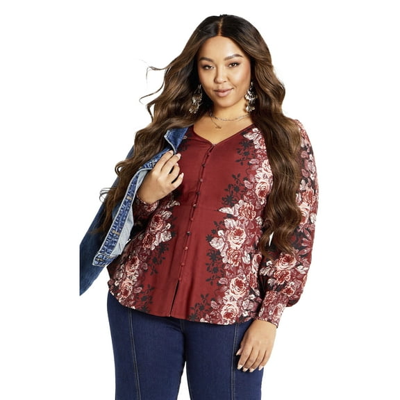 Avenue Women's Plus Size Bella Blouse