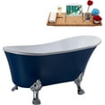 thumbnail image 2 of 55" Streamline N370CH-IN-CH Clawfoot Tub and Tray With Internal Drain, 2 of 10