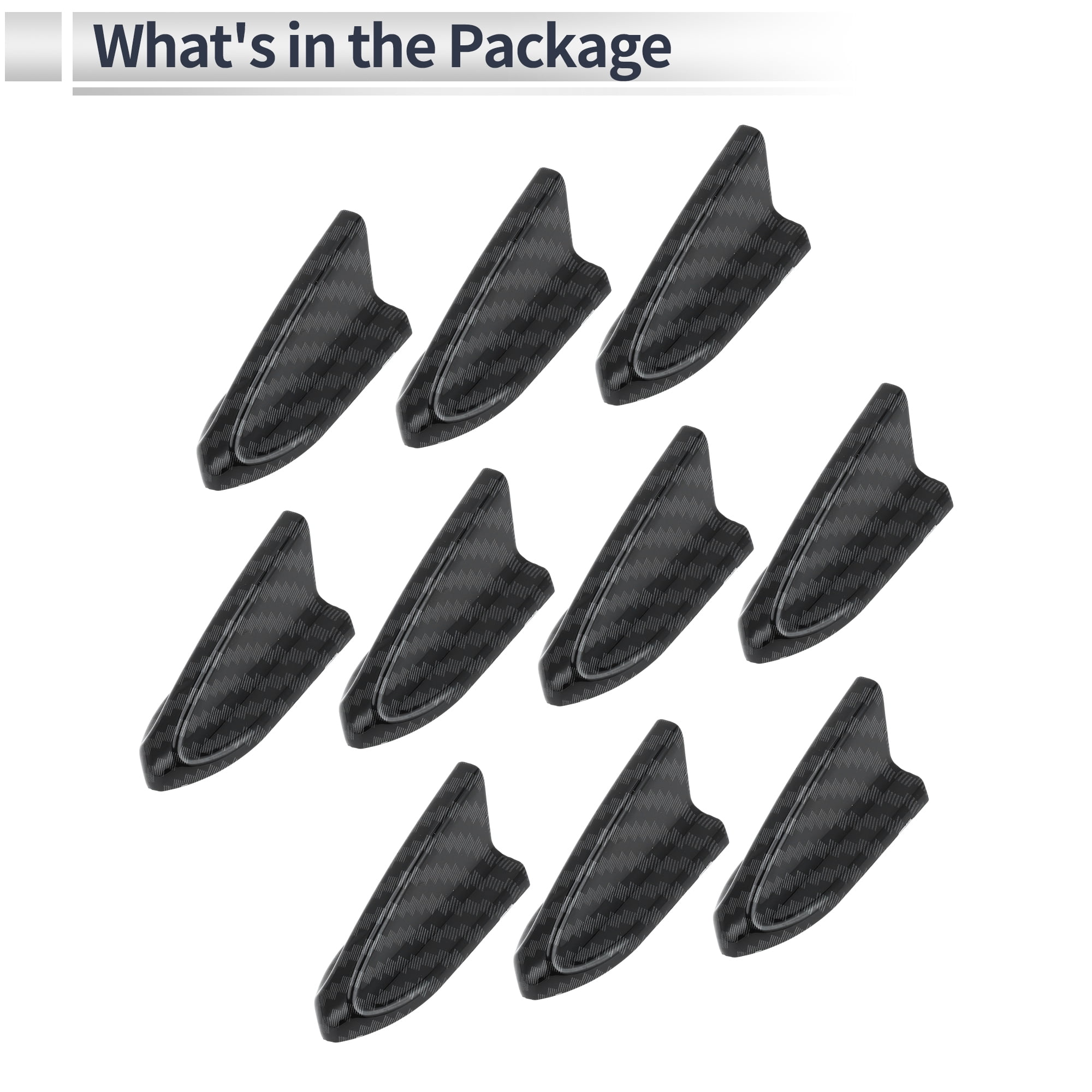 Unique Bargains Universal Shark Fin Dummy Antenna Mount 2.1" Aerial Black 2.1"