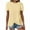 Yellow, variant on LIaqionyy Womens Tops Short Sleeve T Shirts Crewneck Tunic Casual Loose Tee Summer Fashion Vacation Clothes