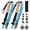 Sky Blue, variant on Trekking Poles for Hiking, 5-Section Foldable Aluminum Alloy Hiking Poles Set of 2, Adjustable Lightweight Walking Sticks with EVA Grip and Carry Bag