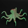 thumbnail image 3 of NFTIGB Silicone Artificial Fluorescent Simulation Octopus Aquarium Fish Tank Decoration Glowing Ornament For Saltwater Freshwater Green 3.94 inches / 10 cm, 3 of 9