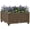 Brown, variant on vidaXL 63" x 15.7" x 15" Black Polypropylene Planter Boxes