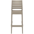 thumbnail image 6 of Home Square 29.5" Outdoor Bar Stool in Taupe - Set of 2, 6 of 9