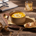 thumbnail image 6 of Vesteel Cereal Bowl for 4, 26oz Stoneware Soup Bowls with Textured Stripes, 4-Piece Ceramic Kitchen Bowls for Salad Fruit Pasta Soup, Dishwasher Safe & Microwave Safe, Khaki, 6 of 8