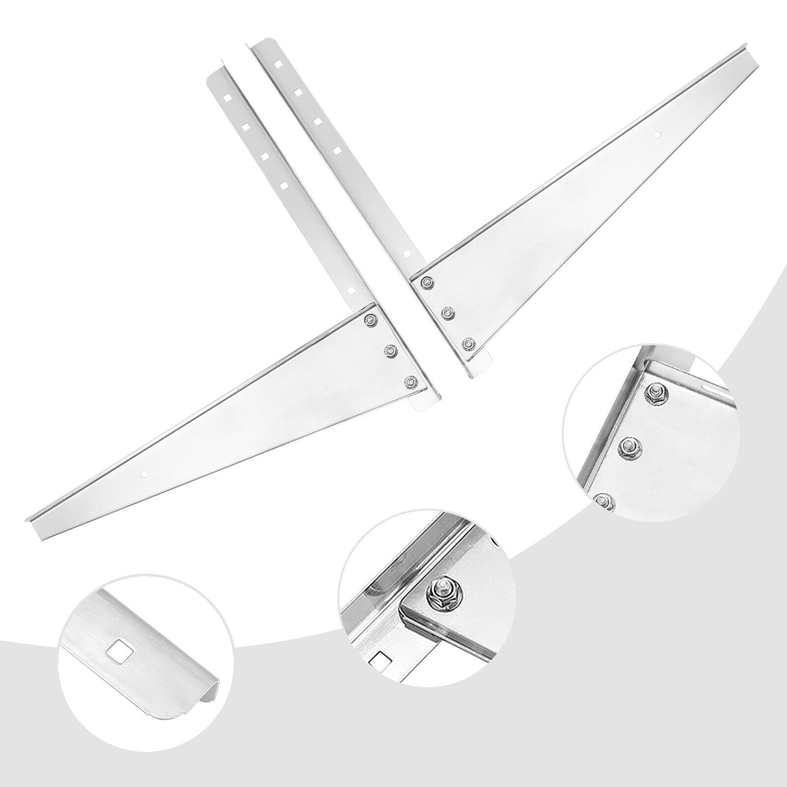2PC Wall Mount Bracket Mini Split Air Conditioner Outdoor Unit Support Brackets