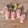 thumbnail image 2 of MATROOY 10pcs 1" Natural Yellow Jade Stone Carved Guardian Angel Figurine Statu Amulet, 2 of 6