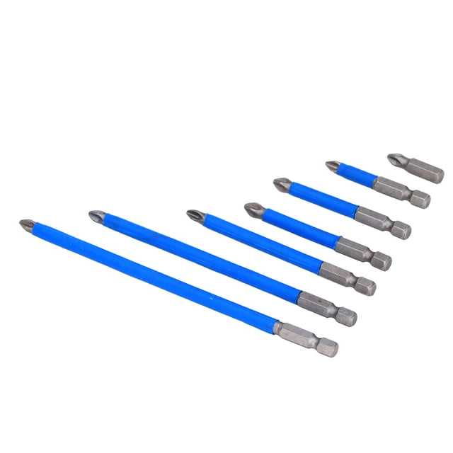 Juego de 7 Uds de brocas para destornillador eléctrico magnético PH2 ANGGREK con magnetizador