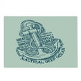 thumbnail image 2 of Anchor Cutting Board, Anchor Skilled Sailor Adventures Under the Sea Nautical Vintage Art, Decorative Tempered Glass Cutting and Serving Board, Large Size, Blue Cream, by Ambesonne, 2 of 5