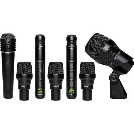 Lewitt BEATKIT Pro 7-Piece Drum Microphone Kit w/ Case, Mounts & Windscreen