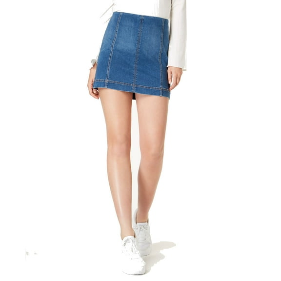 Tinseltown Juniors Denim Mini Skirt Medium Wash 17