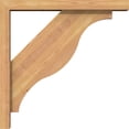 thumbnail image 3 of Ekena Millwork 3 1/2"W x 20"D x 20"H Funston Block Smooth Bracket w/ Offset Brace, Western Red Cedar, 3 of 25