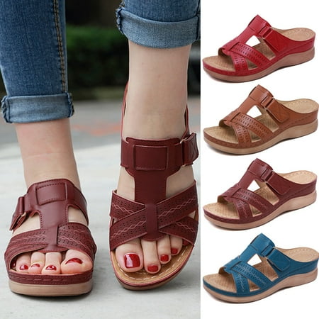 

Women Premium Orthopedic Open Toe Sandals Vintage Anti-slip Breathable for Summer New