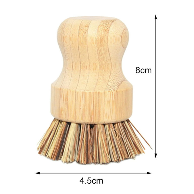 Coconut Mini Scrub Brush Bamboo Dish Scrubber – Rowe Family Farms
