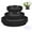 Black, variant on Bocaoying 12 Pcs Plastic Plant Saucer Tray, 5.5 / 6.3 / 9.5 Inch Plant Drip Pans Tray To Catch Water with 12 Pcs Labels, Heavy Duty Plant Pot Trays  for Indoors Outdoors