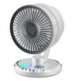 thumbnail image 2 of Small Desktop Fan, 3-speed Strong Airflow Quiet Fan, Timed Changeable-color Light Fan, USB-Powered, Adjustable Tilt, for Home Office Bedroom Library Study, 2 of 9