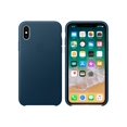 Apple Leather Case for iPhone X Cosmos Blue