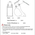 thumbnail image 2 of HUAYEE 5 pcs Mini Excavator Attachments,  for 1-1.8 Ton Mini Excavator.in-Stock in The US, 90MM/3.54in Span, 25MM/0.98in Hole Diameter, 90MM/3.54in Central Wheelbase, 2 of 7
