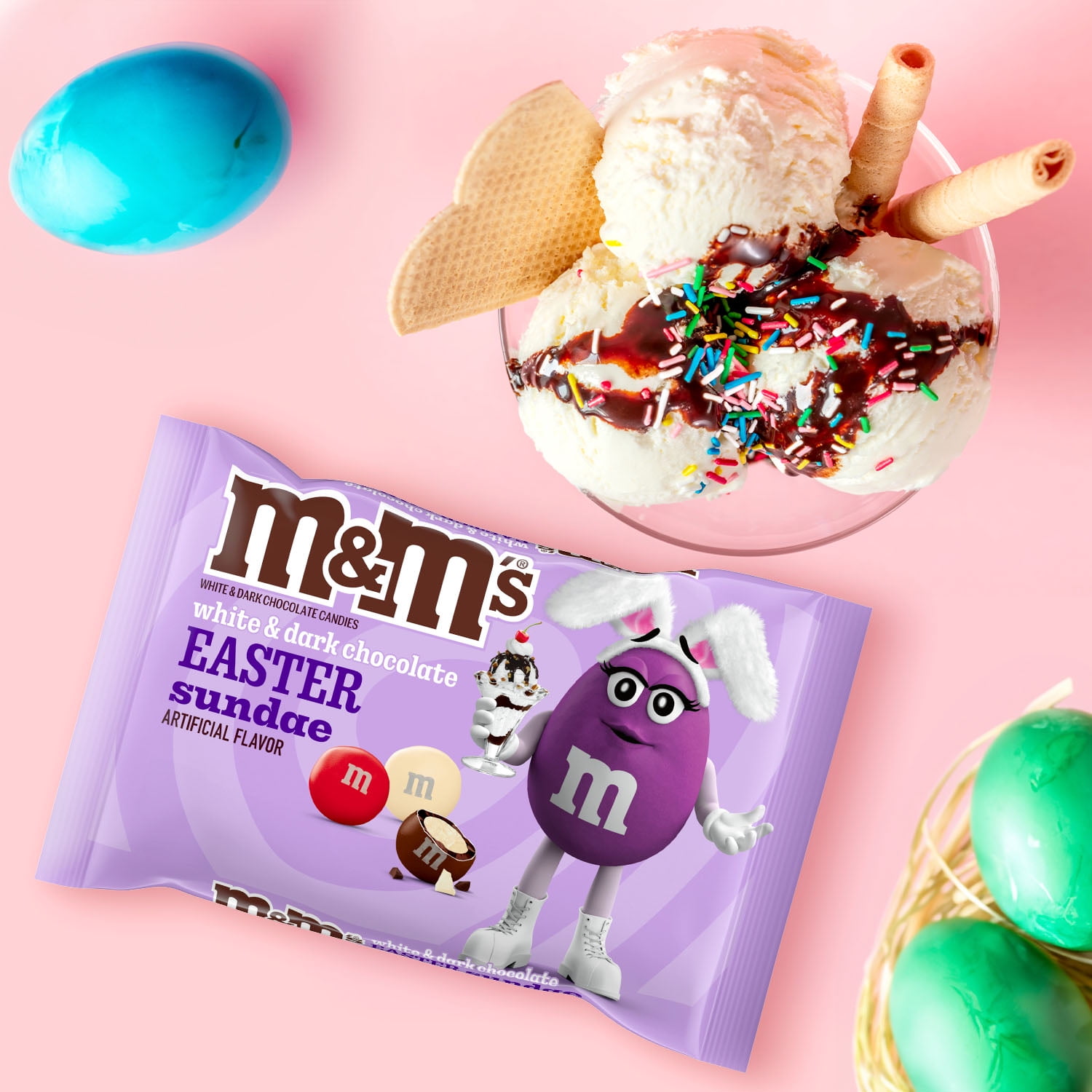 M&M'S Easter Sundae White & Dark Chocolate Candy, 7.44 oz M&M'S Easter Sundae White & Dark Chocolate Candy, 7.44 oz