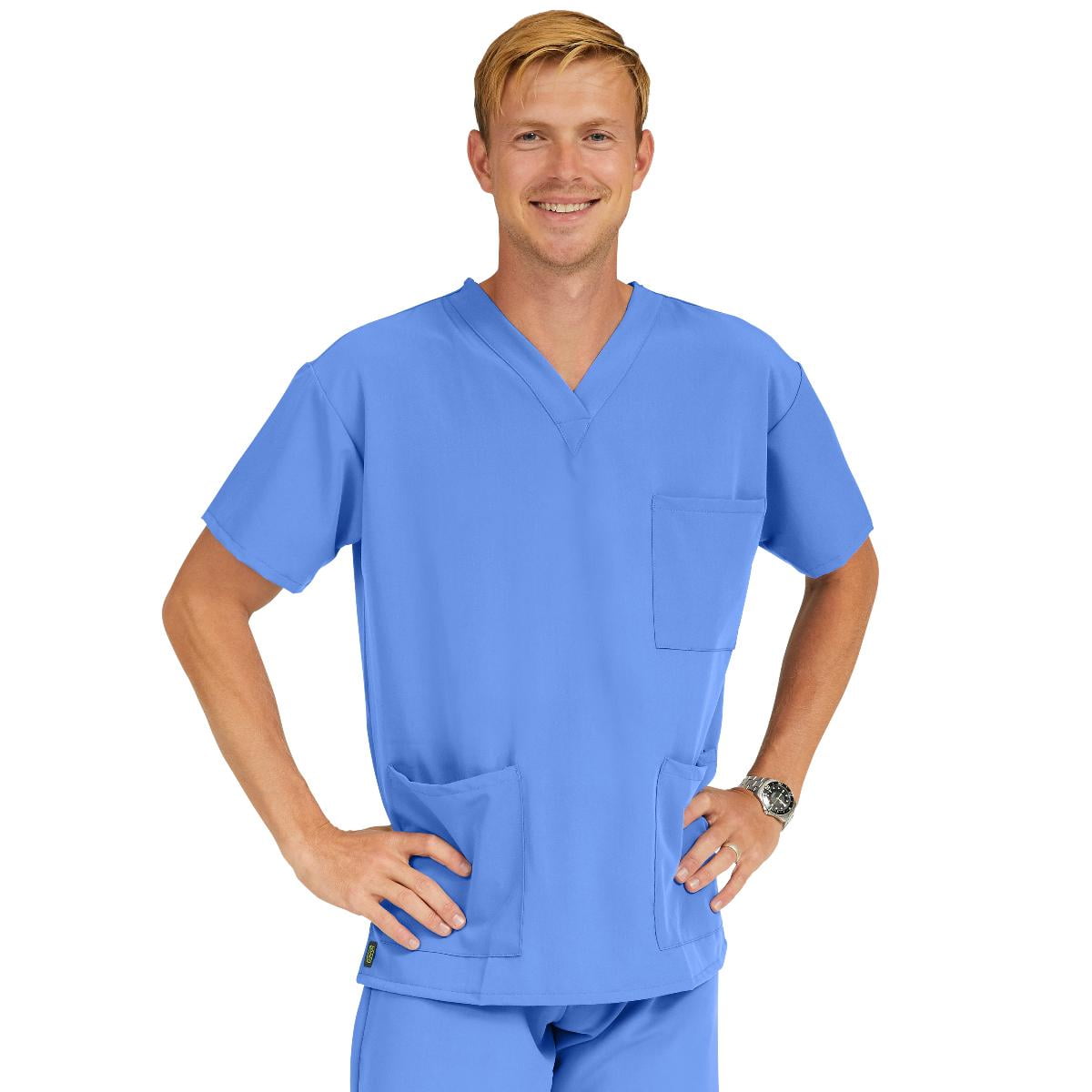 Medline Medline Madison ave™ Unisex Stretch 3 Pocket Scrub Top