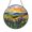 Acrylic 3.5 Inch, variant on Lavender Field Glass Suncatcher Round Window Hanging, Purple Sunset Landscape Design, Nature Inspired Home Decor