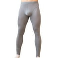 thumbnail image 2 of Men's Thin Breathable Leggings - Ice Smooth Sports Pants, Nylon, Pouch Design, Machine Wash, Home Gym, 2 of 5