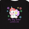 thumbnail image 4 of Inktastic My Big Sister Loves Me- cute unicorn Boys or Girls Long Sleeve Toddler T-Shirt, 4 of 5