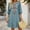 Sky Blue, variant on Summer Midi Dress for Women, Women Floral Midi Sundress Corset Dress Floral Embroidered Boho Summer Casual Midi Dress Flowy Dresses Summer Dresses for Women Casual Short Sleeve Pleated Dress