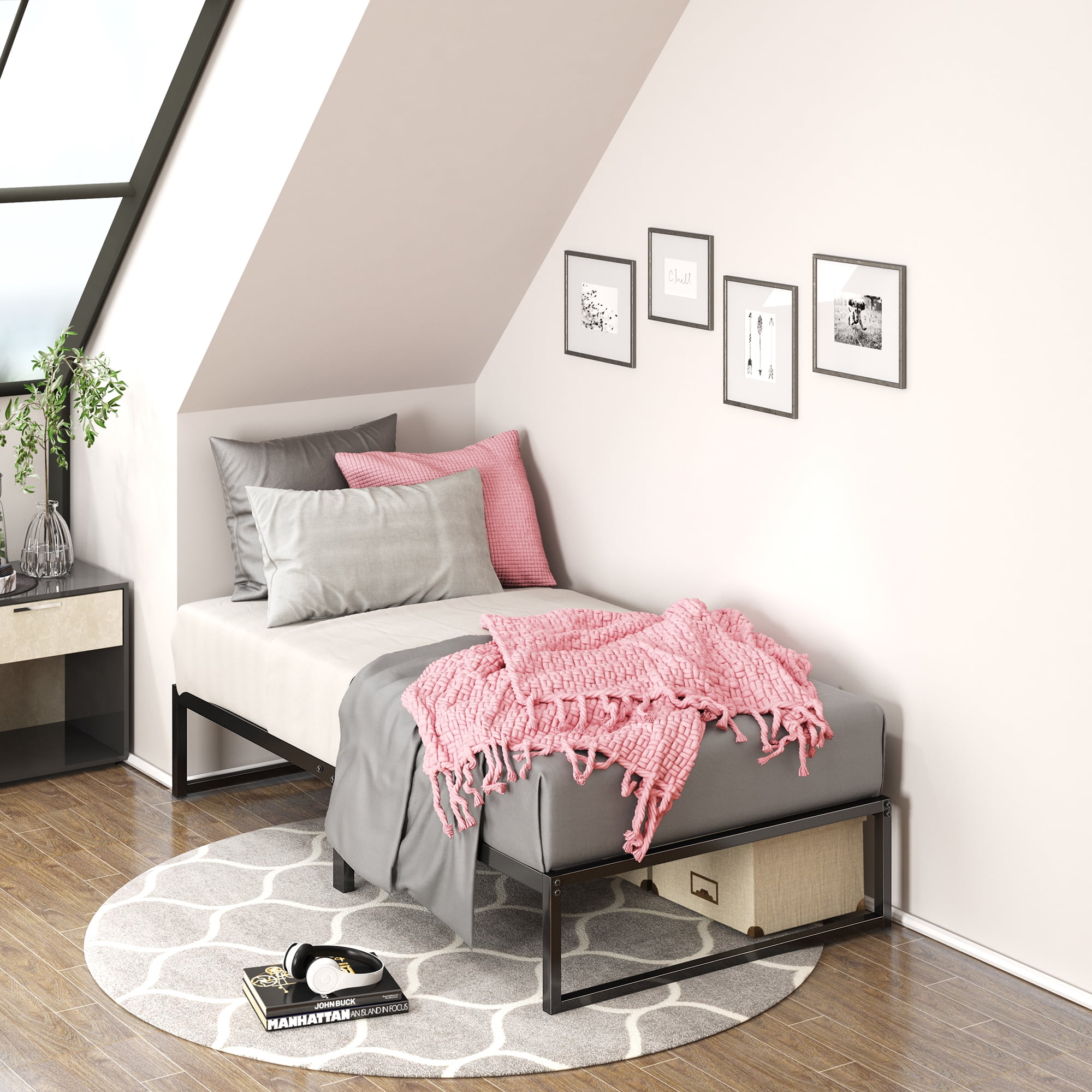 Zinus Lorelai 12 Metal Platform Bed Frame Twin