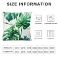 thumbnail image 5 of Acheng Short Plush Pillowcase 1 Piece - Palm Leaves with Lush Branches and Leaves, Tropical Jungle Palm Leaves with Charming Colors White, 5 of 5