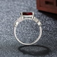 thumbnail image 4 of CILENON Women Rings Ladies Fashion Rings Inlaid Zircon Personalized Fashion Combinations Crystal Horse Eye Diamond Rings Trendy Jewelry Diamond Rings Crystal Rings(Red,9), 4 of 6