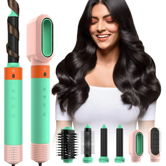 6-in-1 Hot Air Styler Kit with 200 Million Negative Ions & 110,000 RPM Motor - Professional Hair Dryer & Styler Set for Fast Drying & Frizz-Free Styling
