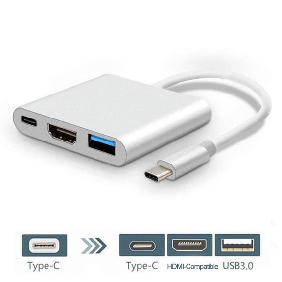 USB Type C to HDMI-Compatible 4K Adapter