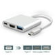 thumbnail image 4 of Wartleves Adaptador HUB USB-C tipo C a USB HDMI 4K TV PD Cable para Pro SamsuU3 nuevo P8, 4 of 6