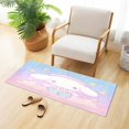 thumbnail image 6 of Haosy Cute Cinnamoroll with Star Moon Bathroom Rugs Non Slip Absorbent Soft Plush Quick Dry Bath Mat, 39"x20", 6 of 8