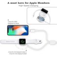 thumbnail image 2 of 2 In 1 Wireless Charger for Apple Watch Series 5 1 2 3 4 USB Type C Magnetic Charging Cable for IPhone, 2 of 5