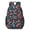 Football Icon Darkgreen Pattern, variant on Football Icon Darkgreen Pattern 17" Waterproof Oxford School Backpacks for Teens, S-Shape Padded Straps, for School, Travel, Hiking, Camping