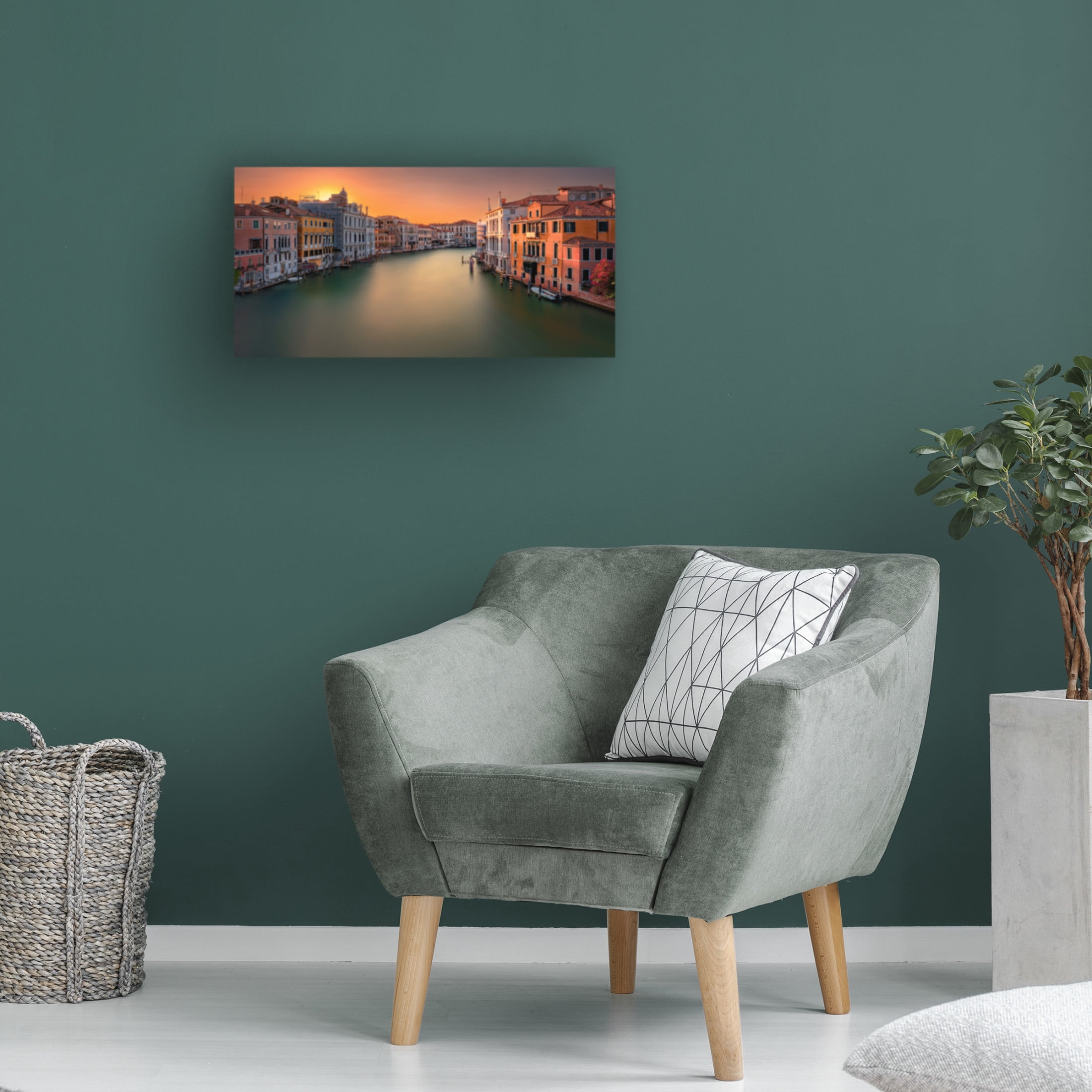 Trademark Fine Art Tommaso Pessotto Sunset in Venice Canvas Wall Art