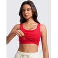 thumbnail image 3 of CRZ YOGA Padded Longline Sports Bras for Women Yoga Workout Cami Ribbed Crop Tops, 3 of 6
