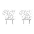 thumbnail image 1 of Bearachild And Wedding Cake Toppers Oro Plata Negro Multi-Estilo Brillo Acrílico Novia Novio Wedding Cake Decoración Suministros Type2 NO2, 1 of 3