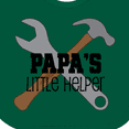 thumbnail image 4 of Inktastic Papa's Little Helper Boys Baby Bib, 4 of 4