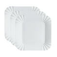 thumbnail image 4 of SHISUYAN 100pcs Disposable Paper Plates Square Storage Tableware Plate for Cake Dessert Fruits Snacks (White), 4 of 9