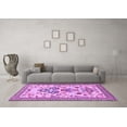 thumbnail image 3 of Ahgly Company Indoor Round Animal Purple Traditional Area Rugs, 3' Round, 3 of 4