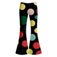 thumbnail image 3 of JAJAHO Girls Flare Leggings Flat Front Polka Dot Bootcut Pants For Girls Clothes, Sizes 5-16, 3 of 4
