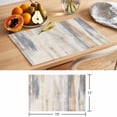 thumbnail image 6 of Beige Grey Placemats Set of 4 Abstract Mottled Art Retro Modern Painting Place Mats Indoor Wipeable Table Mats Washable Cloth Dining Table Placemats for Kitchen Holiday Party Home Decor 13x19 Inch, 6 of 9