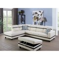 thumbnail image 2 of Lifestyle Furniture Lemonda Left-Facing Sectional & Ottoman in White/Black, 2 of 2