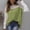 Green, variant on XPMWRP Women's Casual Round Neck Color Block Fashion Sweater Side Split Hem Long Sleeve Loose Ribbed Blouse Tunic Tops Knit Sweater Green L