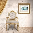 thumbnail image 3 of Vertentes, Jeanette 32x26 Gold Ornate Wood Framed with Double Matting Museum Art Print Titled - Fish Trio, 3 of 4