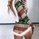 thumbnail image 2 of Pijamas Navideños Para Mujer Monos Delanteros Con Adorno de Plumas Onesie Home Wear Pijamas Siameses Con Estampado Navideño Odeerbi ODB201233, 2 of 5