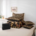 thumbnail image 6 of Erosebridal Leopard Pattern Personalized Gifts 7pcs Bedding Comforter Set,Brown Alphabet R Queen Bedding Sets For Adult Women,Reversible Black, 6 of 7